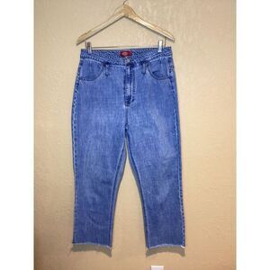 Dickie's Jeans Women Blue‎ Raw Hem Casual Denim Pants Ladies, Size 9/29